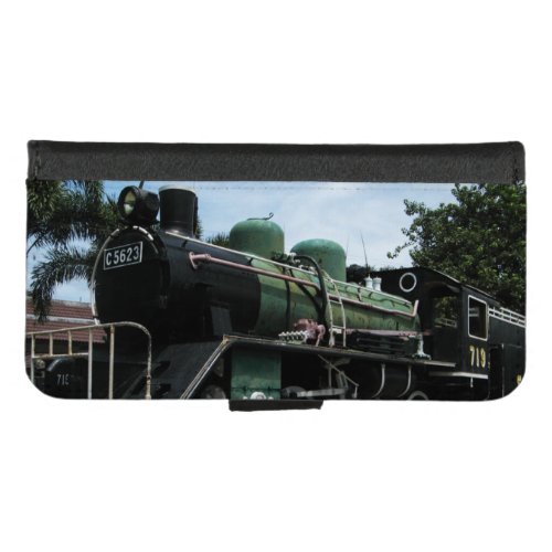 WW2 Steam Train at the River Kwai Bridge iPhone 87 Wallet Case