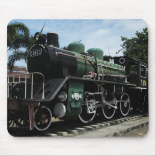 WW2 Steam Train at the River Kwai Bridge Mouse Pad