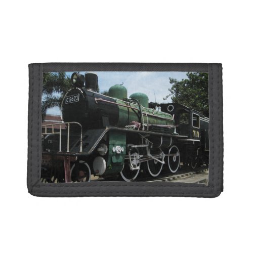 WW2 Steam Train at the River Kwai Bridge Tri_fold Wallet