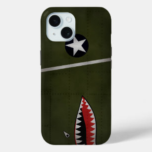 WW2 United States Army Fighter Camouflage (Shark M iPhone 15 Case