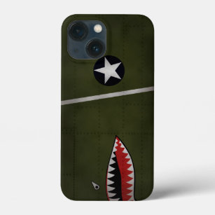 WW2 United States Army Fighter Camouflage (Shark M iPhone 13 Mini Case