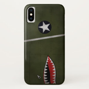 WW2 United States Army Fighter Camouflage (Shark M iPhone X Case
