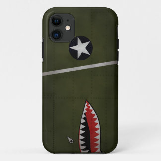 WW2 US Army Fighter Camouflage (Shark Mouth) iPhone 11 Case