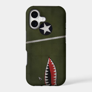 WW2 US Army Fighter Camouflage (Shark Mouth) iPhone 17 Case
