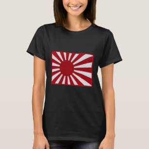 Ww2 War Flag Japan Flag Chest Retro Vintage Patch  T-Shirt