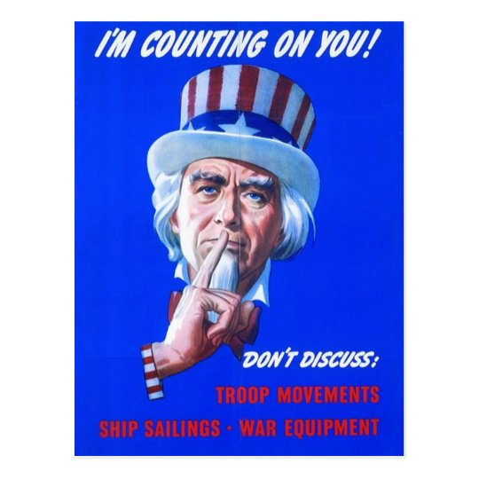 WW2 Wartime Propaganda Poster Postcard | Zazzle.com