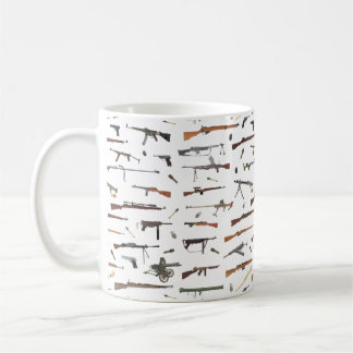 WW2 Weapons Pattern Coffee Mug