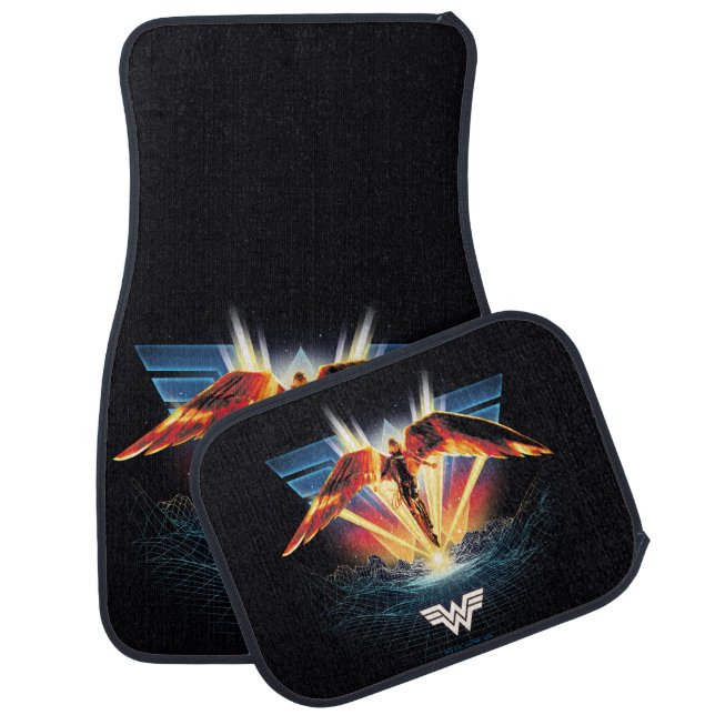 WW84 | 80's Retrowave Wonder Woman Graphic Car Floor Mat (Set)