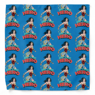 WW84 Be The Hero Wonder Woman Retro Comic Art Bandana