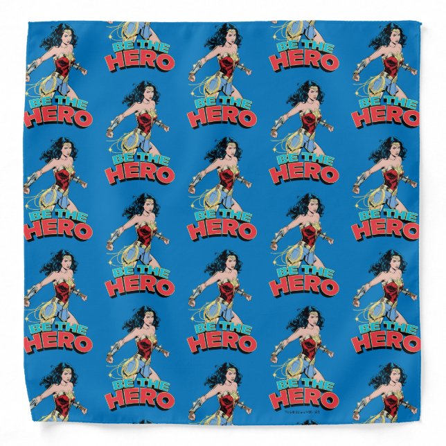 WW84 | Be The Hero Wonder Woman Retro Comic Art Bandana (Front)