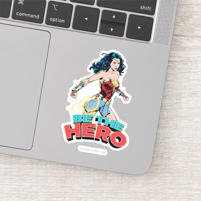 WW84 | Be The Hero Wonder Woman Retro Comic Art Sticker (Detail)