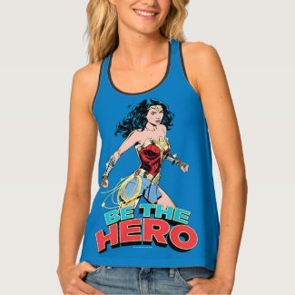 WW84 | Be The Hero Wonder Woman Retro Comic Art Tank Top