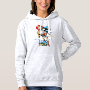 WW84 Fight For Justice Wonder Woman Retro Comic Hoodie