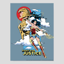 WW84 | Fight For Justice Wonder Woman Retro Comic Poster