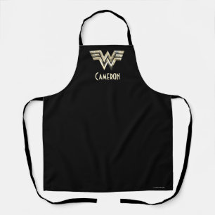 WW84   Golden Wonder Woman Logo Apron