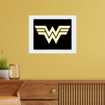 WW84 | Golden Wonder Woman Logo Foil Prints