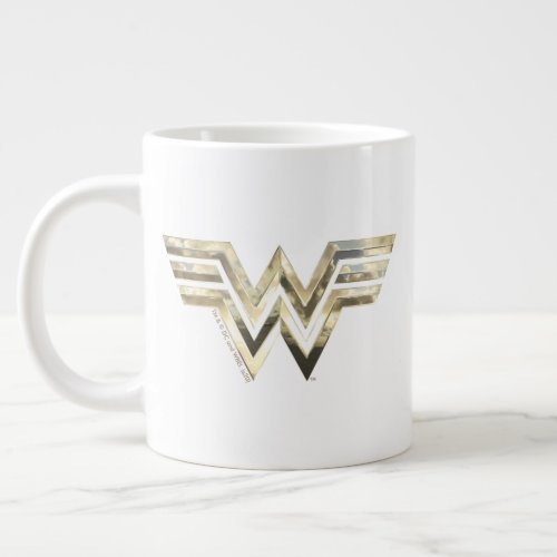 WW84  Golden Wonder Woman Logo Giant Coffee Mug