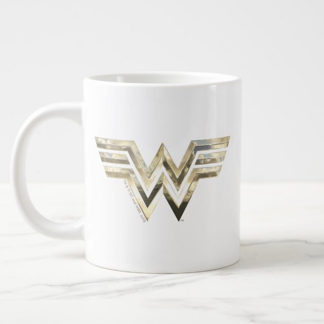 WW84 | Golden Wonder Woman Logo Giant Coffee Mug (Left)