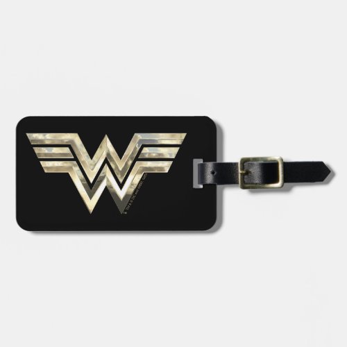 WW84  Golden Wonder Woman Logo Luggage Tag