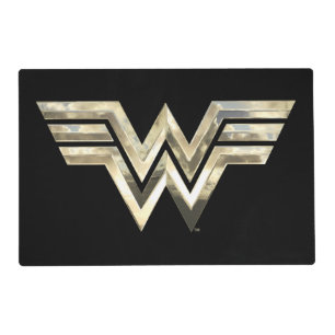 WW84   Golden Wonder Woman Logo Placemat