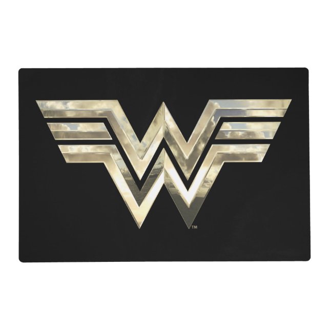 WW84 | Golden Wonder Woman Logo Placemat (Front)