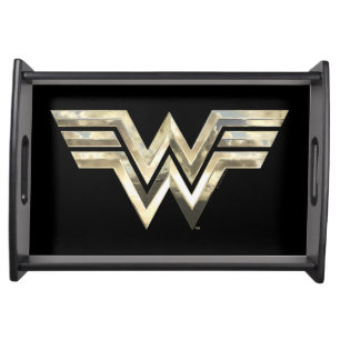 WW84 Golden Wonder Woman Logo Serving Tray
