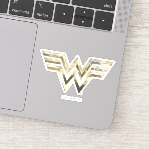 WW84  Golden Wonder Woman Logo Sticker