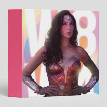 WW84 | Lo Fi Pastel Rainbow Wonder Woman Photo 3 Ring Binder