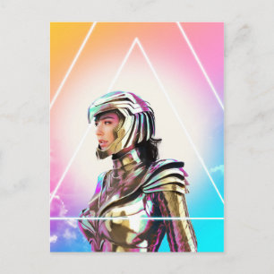 WW84 Lo Fi Wonder Woman Golden Armor Portrait Invitation Postcard