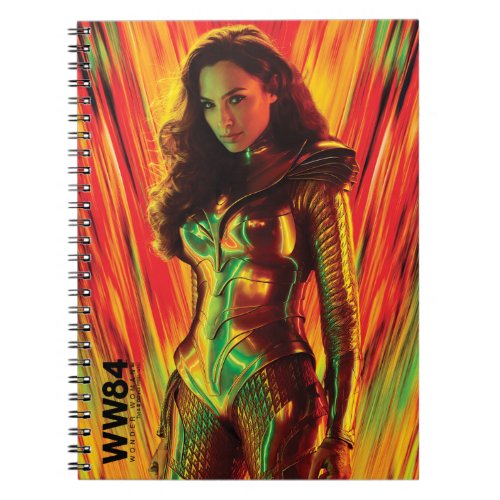 WW84  Red_Orange Wonder Woman Kaleidoscope Notebook