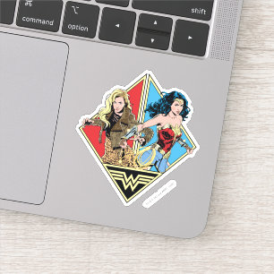 WW84 Retro Comic Barbara Minerva & Wonder Woman Sticker
