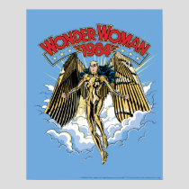 WW84 | Retro Comic Gold Armor Wonder Woman Poster