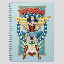 WW84 | Retro Comic Wonder Woman Character Badge Notebook