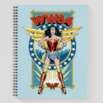WW84 | Retro Comic Wonder Woman Character Badge Notebook