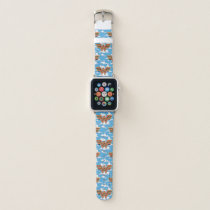 WW84 | Retro Comic Wonder Woman Logo Cloud Pattern Apple Watch Band