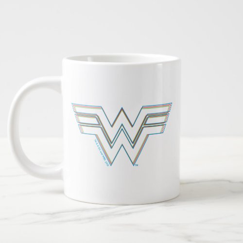 WW84  RGB Split Wonder Woman Logo Giant Coffee Mug