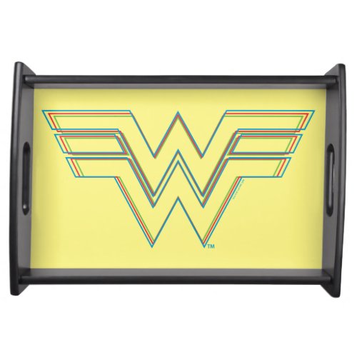 WW84  RGB Split Wonder Woman Logo Serving Tray