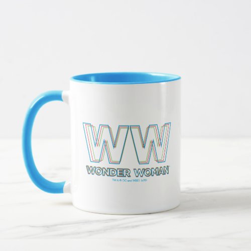 WW84  RGB Split Wonder Woman Title Mug