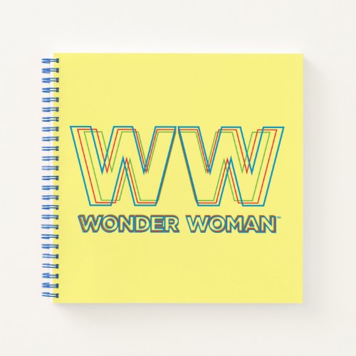 WW84  RGB Split Wonder Woman Title Notebook