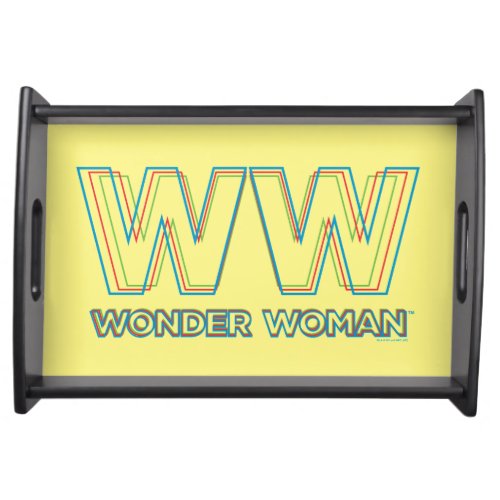 WW84  RGB Split Wonder Woman Title Serving Tray