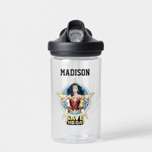 WW84 Save The Day Wonder Woman Add Your Name Water Bottle