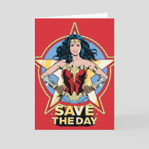 WW84 | Save The Day Wonder Woman Retro Comic Art Card