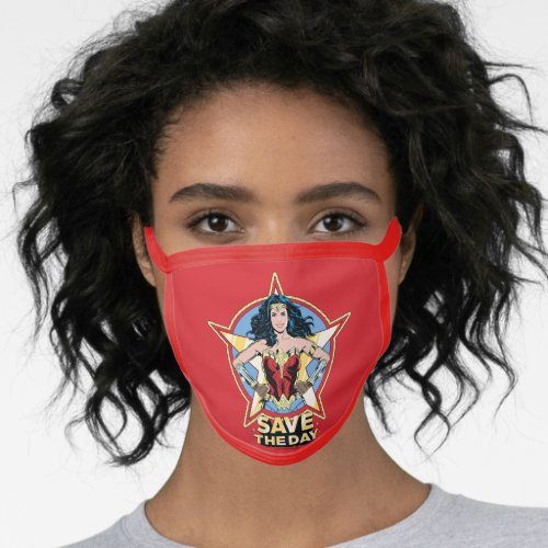 WW84  Save The Day Wonder Woman Retro Comic Art Face Mask