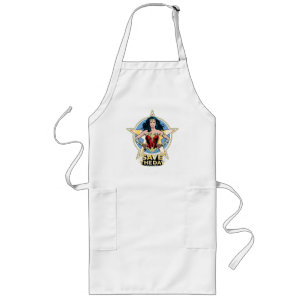 WW84 Save The Day Wonder Woman Retro Comic Art Long Apron