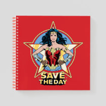 WW84 | Save The Day Wonder Woman Retro Comic Art Notebook