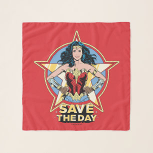 WW84 Save The Day Wonder Woman Retro Comic Art Scarf