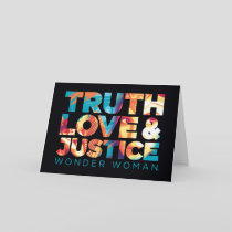 WW84 | Truth Love & Justice Wonder Woman Cutout Card