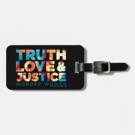 WW84 Truth Love & Justice Wonder Woman Cutout Luggage Tag