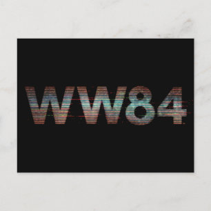 WW84 TV Static Logo Invitation Postcard