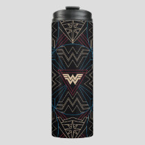 WW84 | Wonder Woman Circular Geometric Pattern Thermal Tumbler